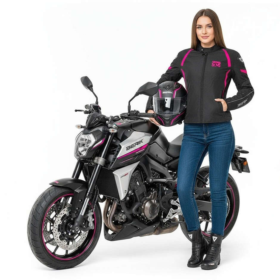 GIUBBOTTO MOTO DONNA IN TESSUTO BERIK 2.0