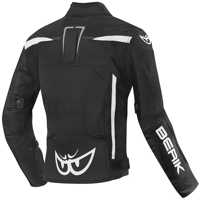 GIUBBOTTO MOTO TESSUTO DONNA BERIK 2.0 NERO/BIANCO