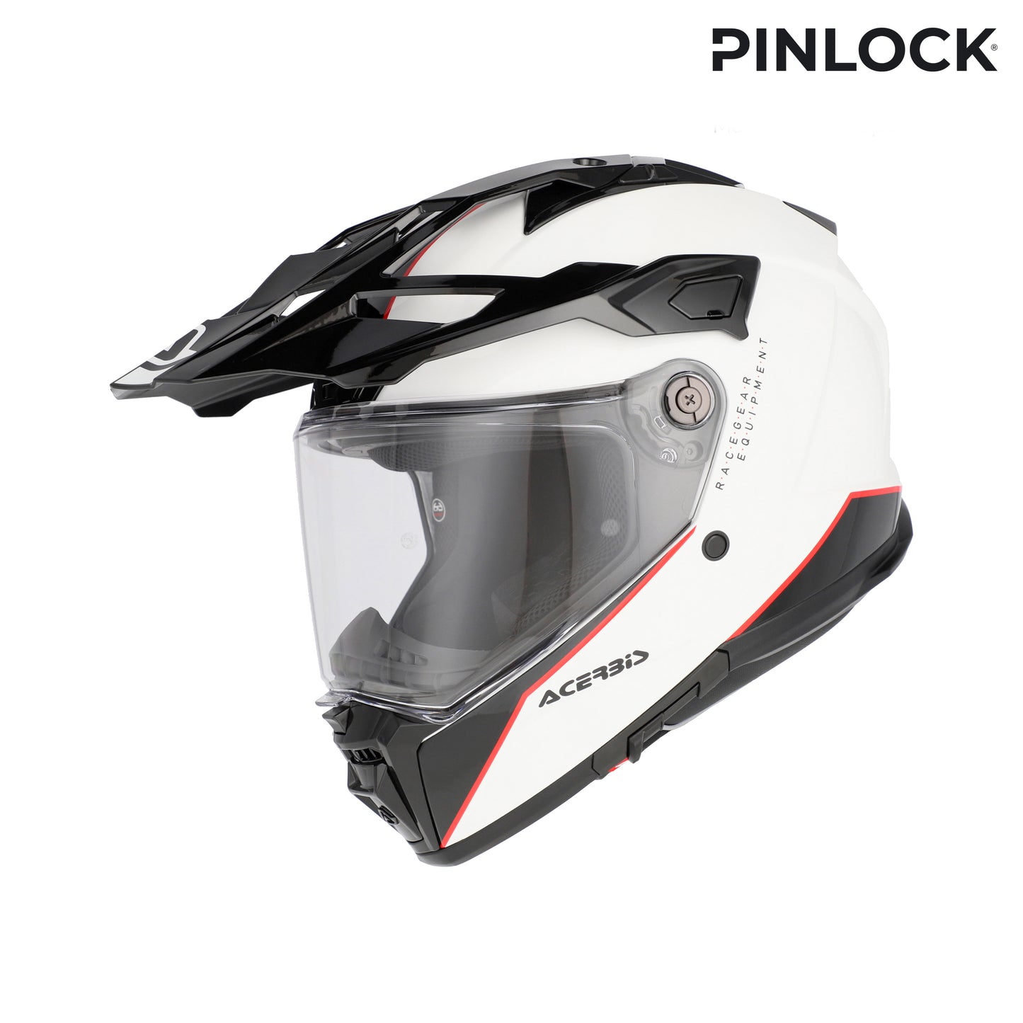 CASCO ATTACK ACERBIS BIANCO/NERO/ROSSO