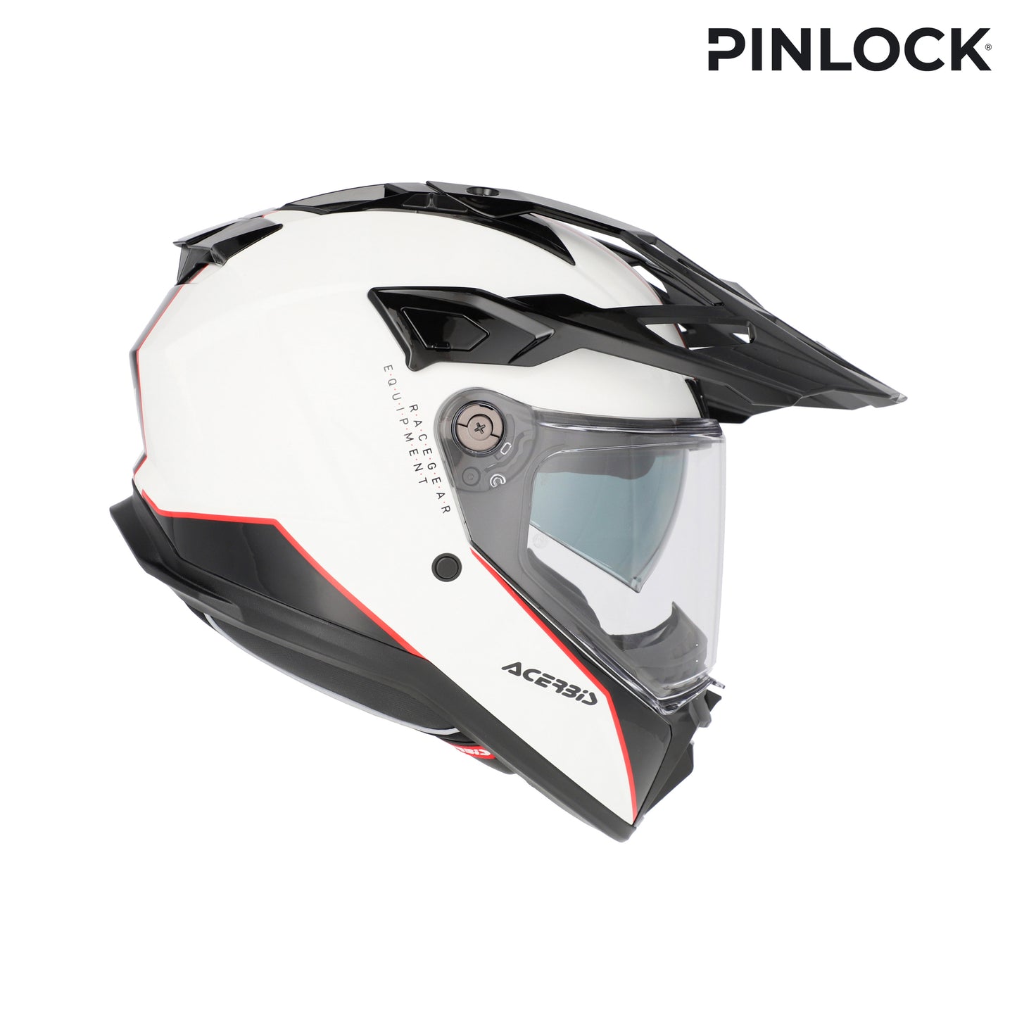 CASCO ATTACK ACERBIS BIANCO/NERO/ROSSO