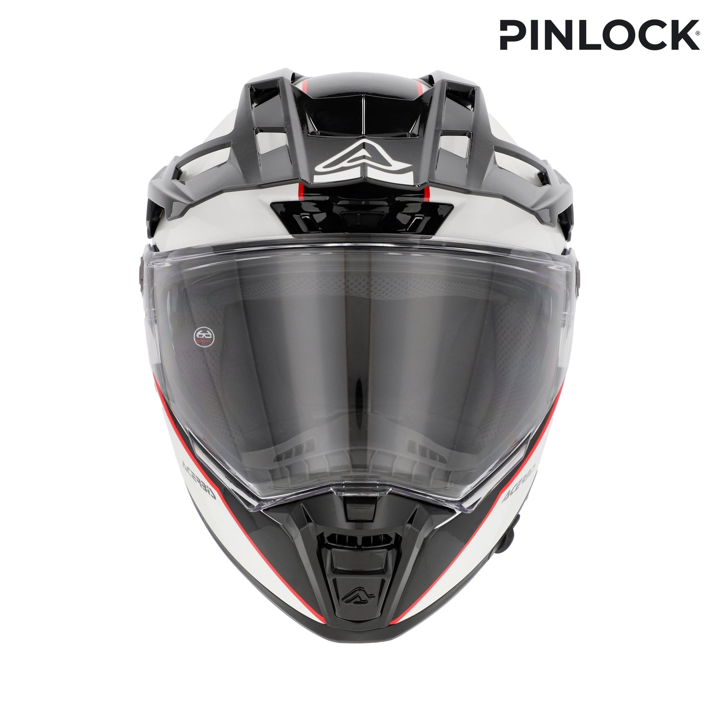CASCO ATTACK ACERBIS BIANCO/NERO/ROSSO