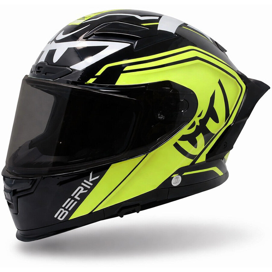 CASCO MOTO INTEGRALE BERIK RACING BIANCO/NERO