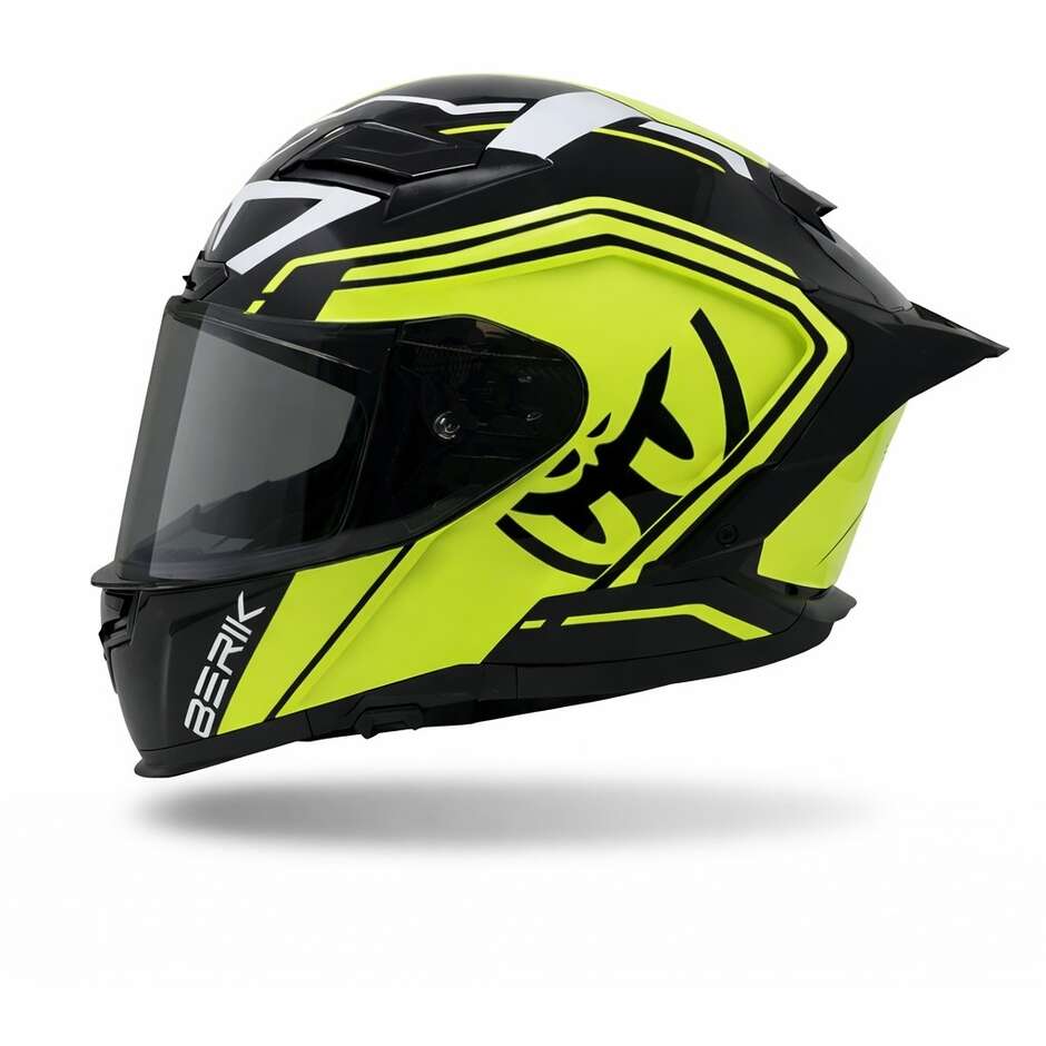CASCO MOTO INTEGRALE BERIK RACING BIANCO/NERO