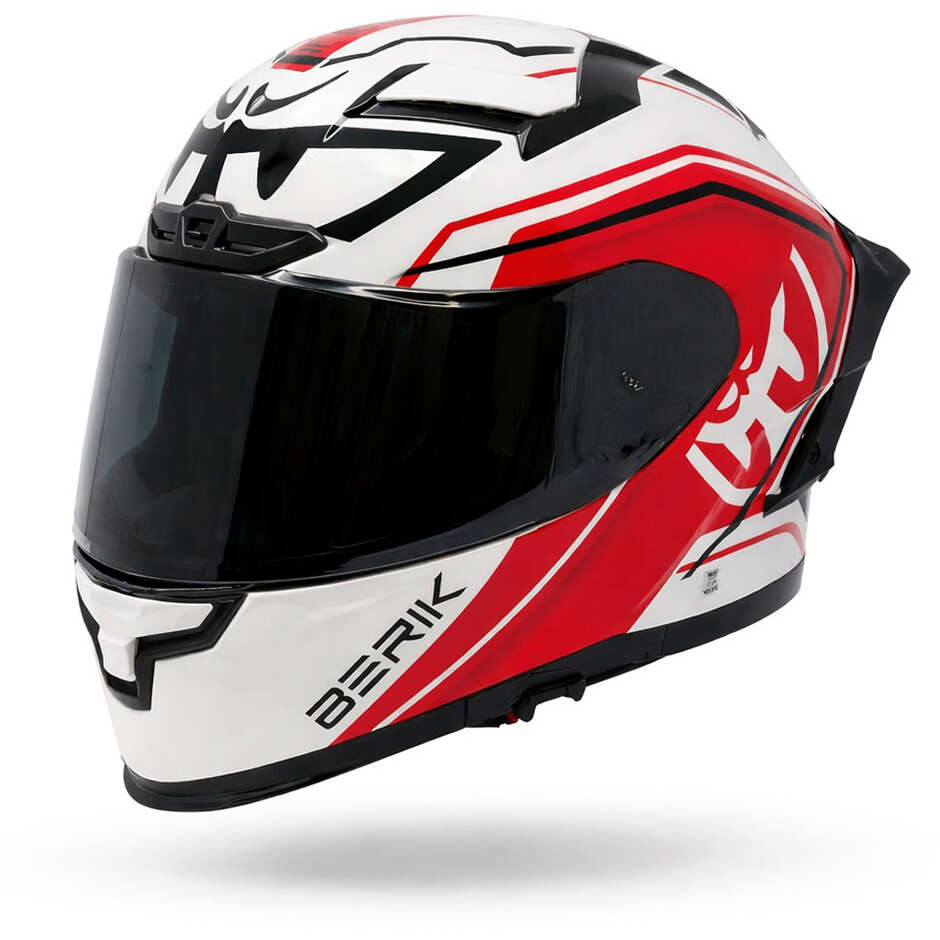 CASCO MOTO INTEGRALE BERIK RACING BIANCO/NERO