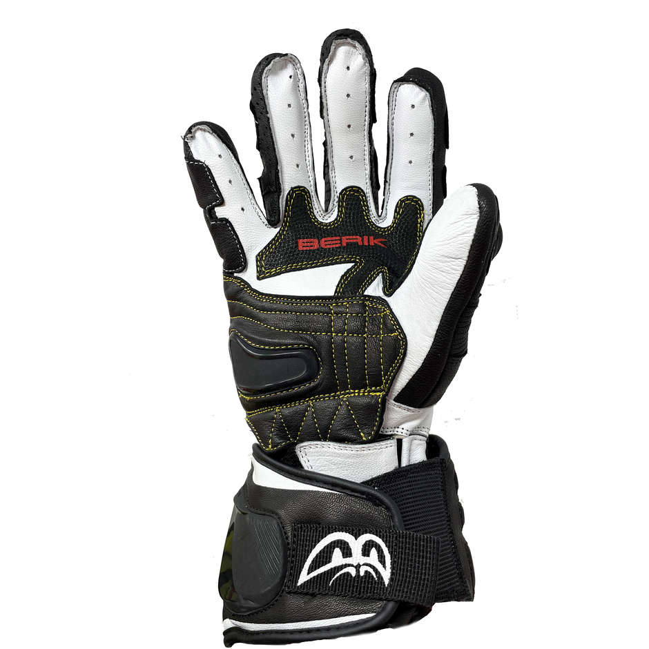 GUANTI MOTO RACING IN PELLE BERIK 2.0 PISTA CERTIFICATO