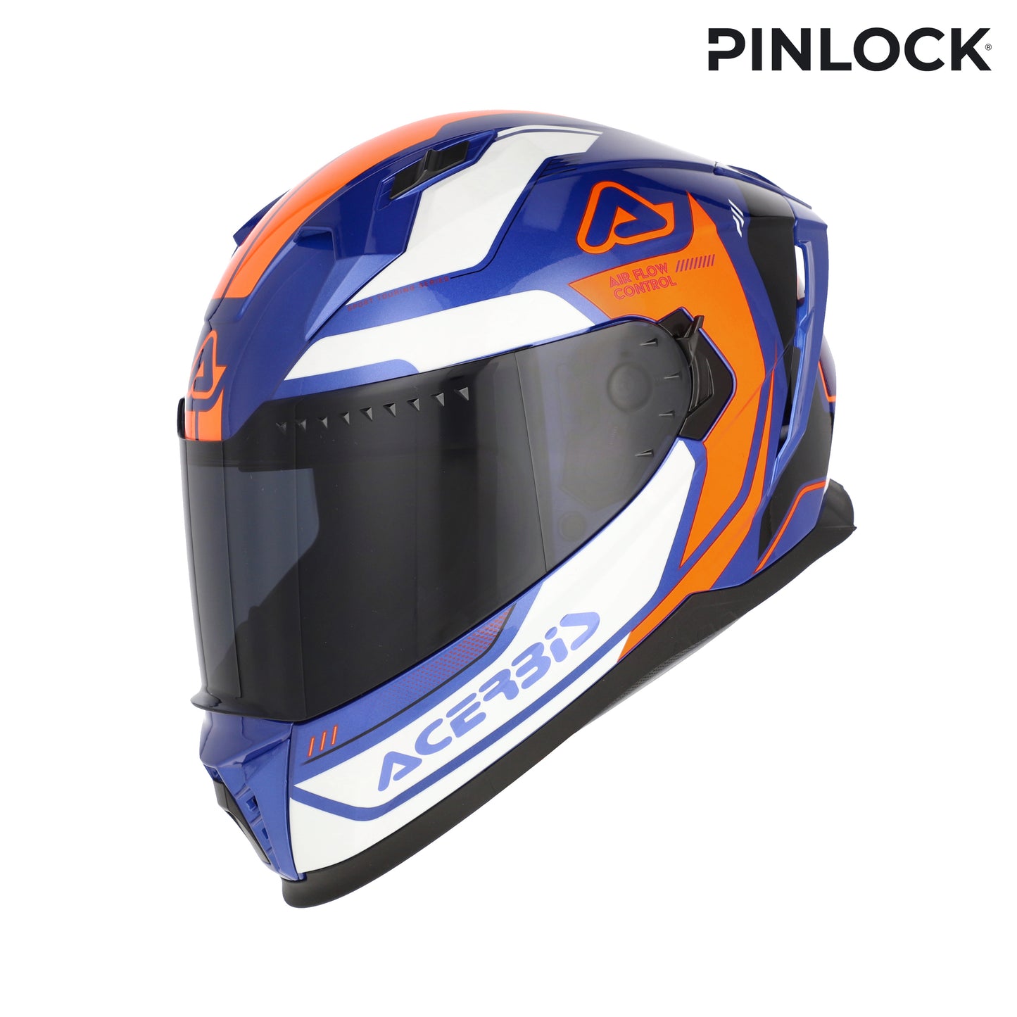 CASCO INTEGRALE X-WAY ACERBIS BIANCO/ARANCIONE/BLU