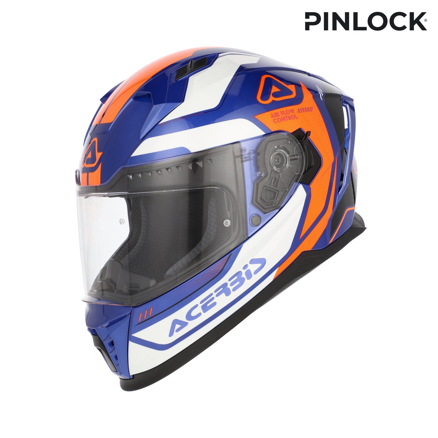 CASCO INTEGRALE X-WAY ACERBIS BIANCO/ARANCIONE/BLU