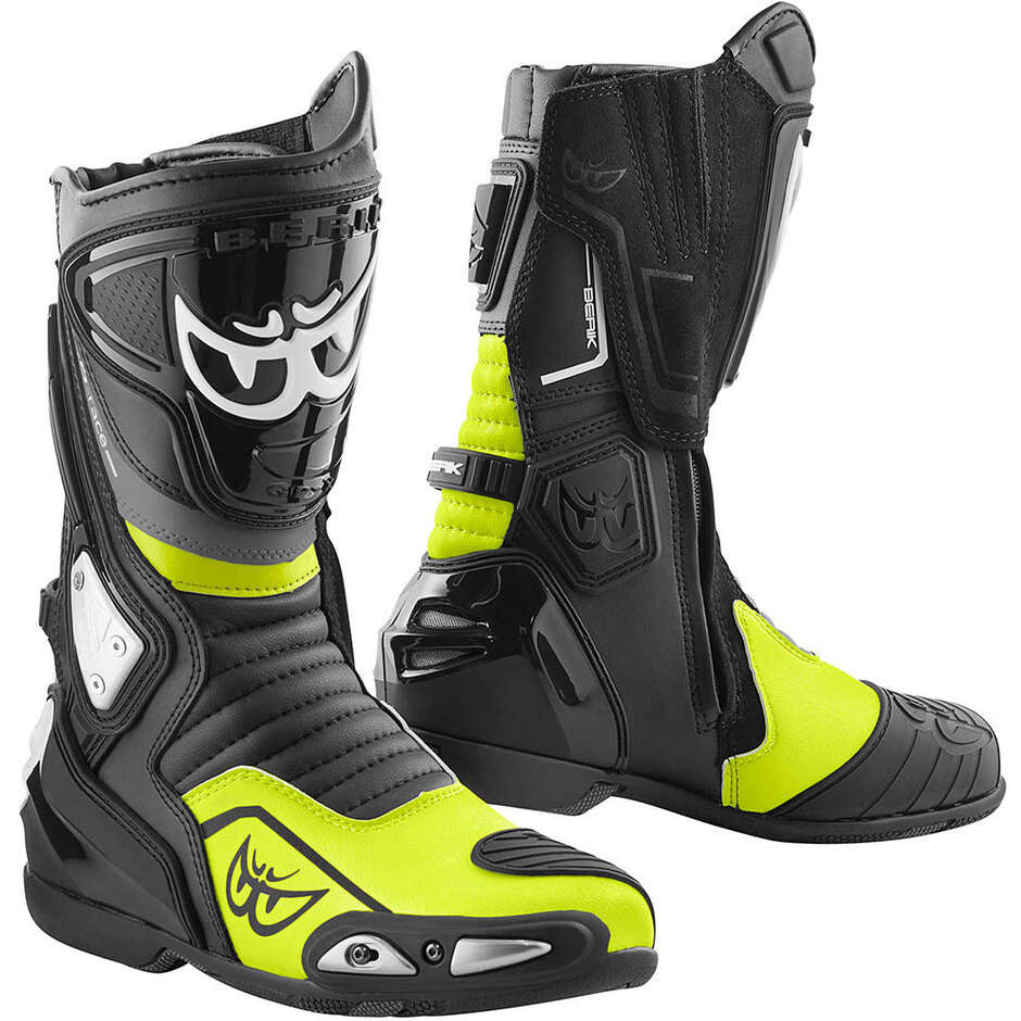 STIVALI MOTO RACING BERIK 2.0 NERO/GIALLO