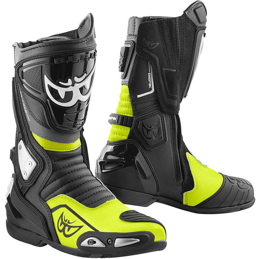 STIVALI MOTO RACING BERIK 2.0 NERO/GIALLO