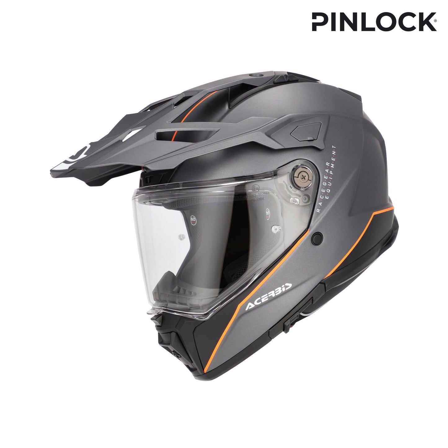 CASCO ATTACK ACERBIS GRIGIO/ARANCIONE