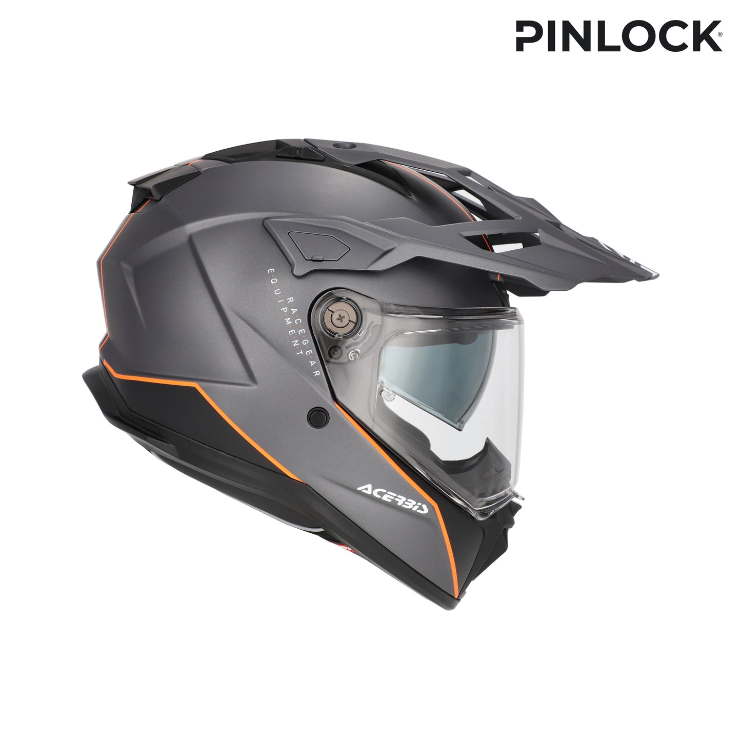 CASCO ATTACK ACERBIS GRIGIO/ARANCIONE