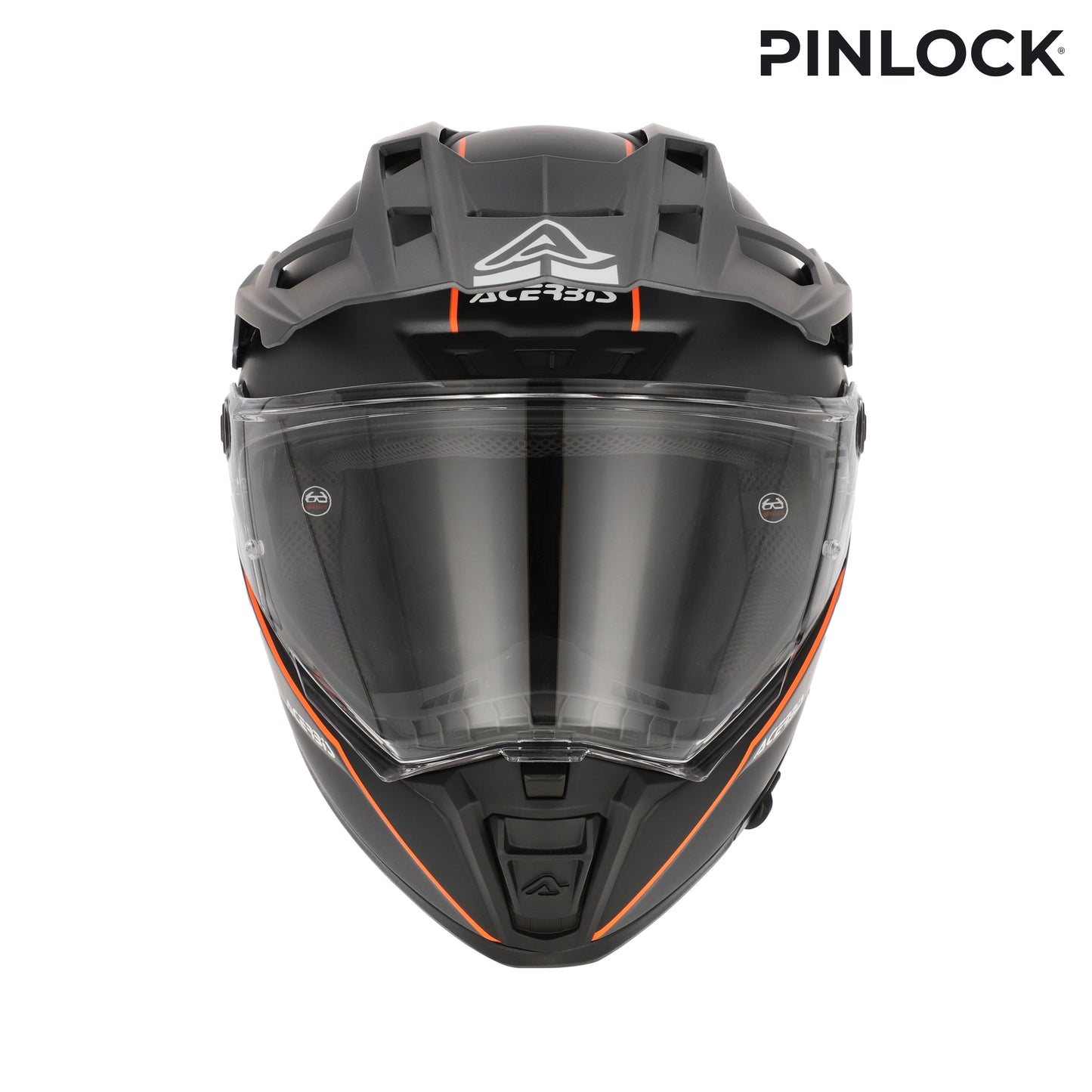 CASCO ATTACK ACERBIS GRIGIO/ARANCIONE