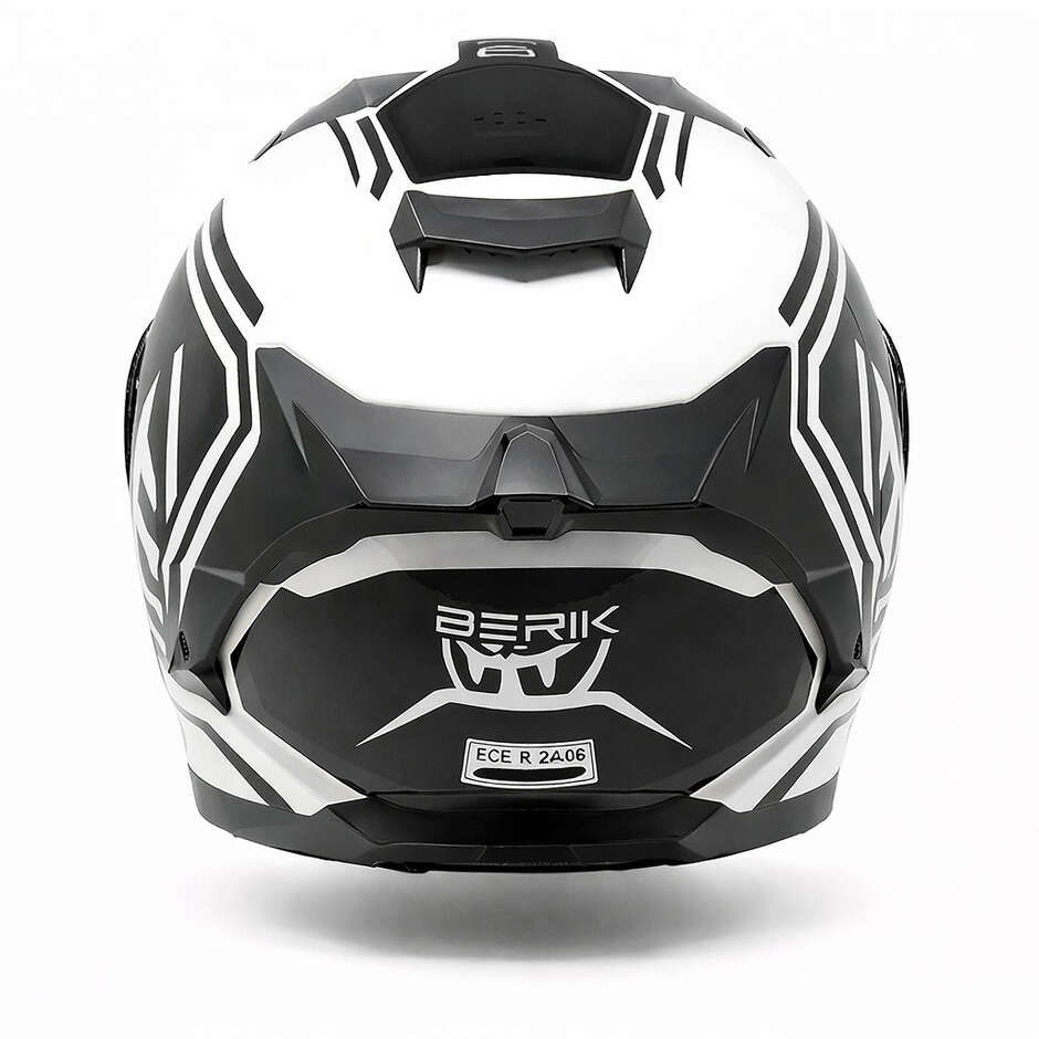 CASCO MOTO INTEGRALE BERIK RACING BIANCO/NERO