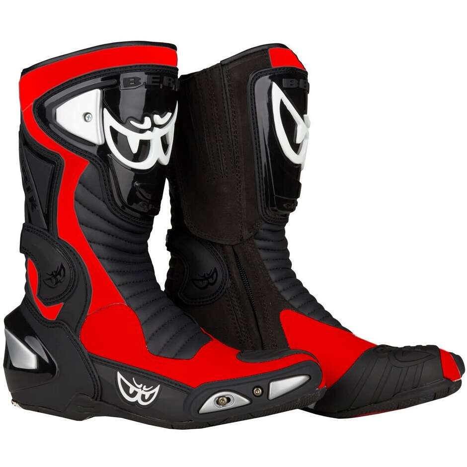 STIVALI MOTO RACING BERIK RACE-X EVO NERO/ROSSO